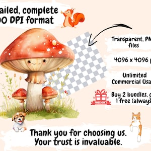 Enchanting Mushroom Watercolor Clipart
Whimsical Illustrations of Colorful Mushrooms
Forest Toadstool Images
Digital Mushroom Clipart Download
Mushroom Clip Art Set
Picturesque Graphics Depicting Vibrant Mushrooms in Nature
Mushroom Digital Art PNG