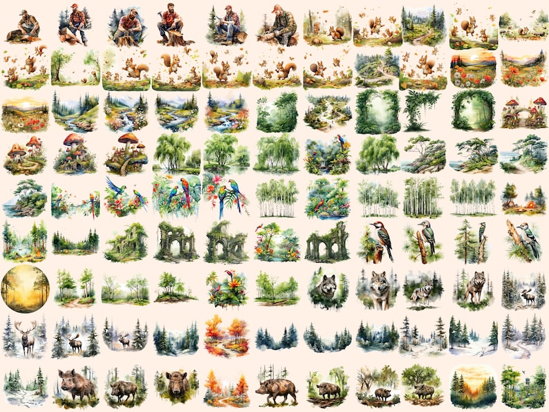 Enchanting Forests Clipart
Whimsical Illustrations of Lush Green Forest
Digital Forests Clipart Download
Clipart Designs Featuring Trees, Foliage, and Woodland Creatures
Forests Clip Art Set
Serene Forest Scenes in Various Seasons
Forests Digital Art