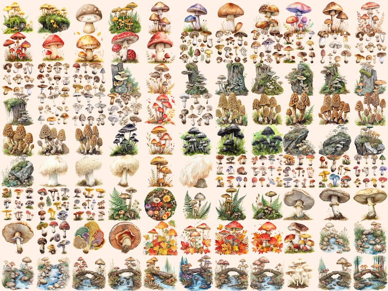 Enchanting Mushroom Watercolor Clipart
Whimsical Illustrations of Colorful Mushrooms
Forest Toadstool Images
Digital Mushroom Clipart Download
Mushroom Clip Art Set
Picturesque Graphics Depicting Vibrant Mushrooms in Nature
Mushroom Digital Art PNG