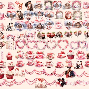 Heartwarming Valentine's Day Watercolor  Clipart
Digital Illustrations Celebrating Love on Valentines Day
Valentines  Day Clipart Download
Adorable Clipart Designs for a Romantic Occasion
Valentines  Day Clip Art Set
Valentines Day Graphics PNG