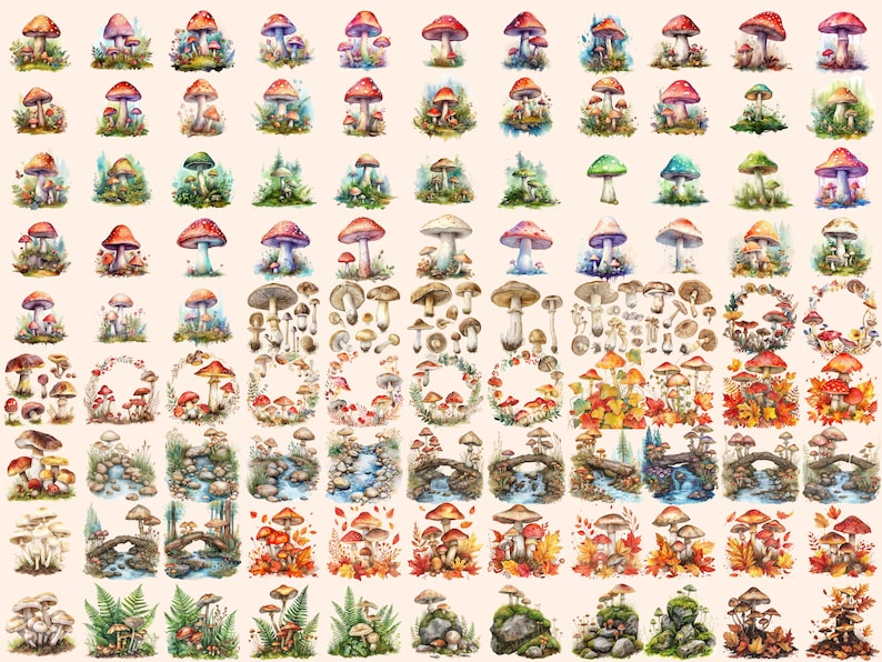 Enchanting Mushroom Watercolor Clipart
Whimsical Illustrations of Colorful Mushrooms
Forest Toadstool Images
Digital Mushroom Clipart Download
Mushroom Clip Art Set
Picturesque Graphics Depicting Vibrant Mushrooms in Nature
Mushroom Digital Art PNG