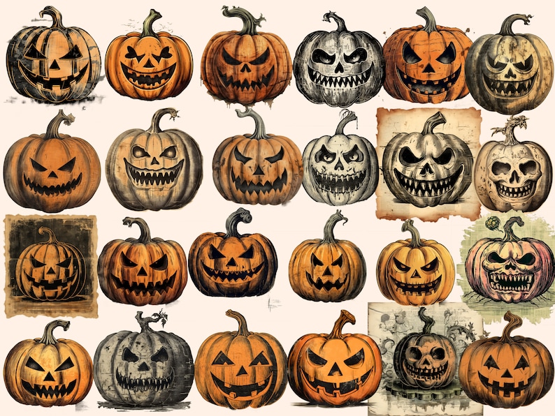 Retro vintage pumpkin collection
Antique-style jack-o-lantern clipart
Vintage pumpkins with nostalgic charm
Classic Halloween pumpkin graphics
Retro pumpkins in antique design
Vintage-inspired jack-o-lantern illustrations
Antique pumpkin clipart set