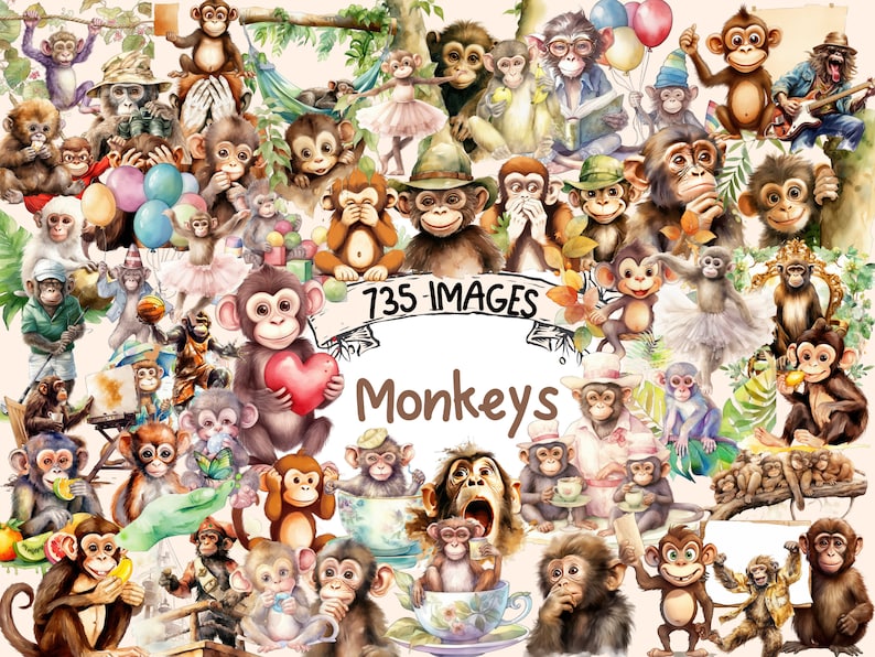 Playful Monkeys Clipart
Monkey PNG Graphics
Monkey Illustrations
Whimsical Monkey Clipart Art
Digital Monkeys Clipart Download
Adorable Monkey Designs
Monkey Clip Art Set
Charming Monkey Graphics
Monkeys Digital Art
Watercolor Monkey Illustations