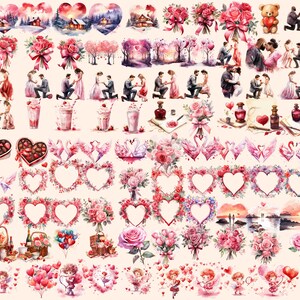Heartwarming Valentine's Day Watercolor  Clipart
Digital Illustrations Celebrating Love on Valentines Day
Valentines  Day Clipart Download
Adorable Clipart Designs for a Romantic Occasion
Valentines  Day Clip Art Set
Valentines Day Graphics PNG