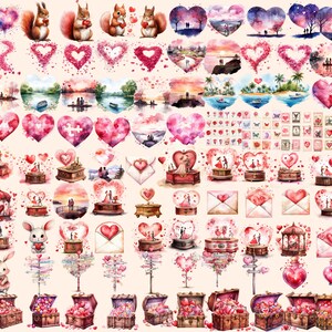 Heartwarming Valentine's Day Watercolor  Clipart
Digital Illustrations Celebrating Love on Valentines Day
Valentines  Day Clipart Download
Adorable Clipart Designs for a Romantic Occasion
Valentines  Day Clip Art Set
Valentines Day Graphics PNG