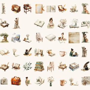 Poetcore Girls Watercolor Clipart