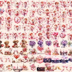 Heartwarming Valentine's Day Watercolor  Clipart
Digital Illustrations Celebrating Love on Valentines Day
Valentines  Day Clipart Download
Adorable Clipart Designs for a Romantic Occasion
Valentines  Day Clip Art Set
Valentines Day Graphics PNG