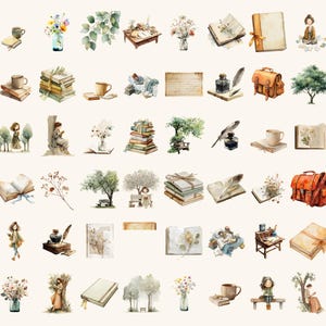 Poetcore Girls Watercolor Clipart