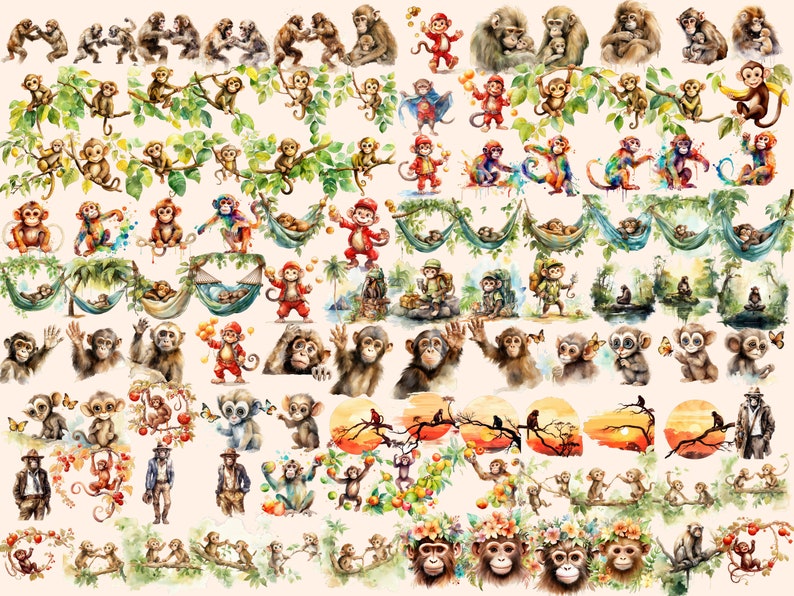 Playful Monkeys Clipart
Monkey PNG Graphics
Monkey Illustrations
Whimsical Monkey Clipart Art
Digital Monkeys Clipart Download
Adorable Monkey Designs
Monkey Clip Art Set
Charming Monkey Graphics
Monkeys Digital Art
Watercolor Monkey Illustations