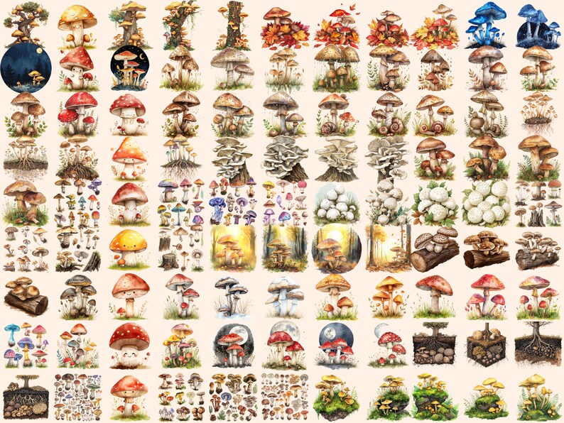 Enchanting Mushroom Watercolor Clipart
Whimsical Illustrations of Colorful Mushrooms
Forest Toadstool Images
Digital Mushroom Clipart Download
Mushroom Clip Art Set
Picturesque Graphics Depicting Vibrant Mushrooms in Nature
Mushroom Digital Art PNG
