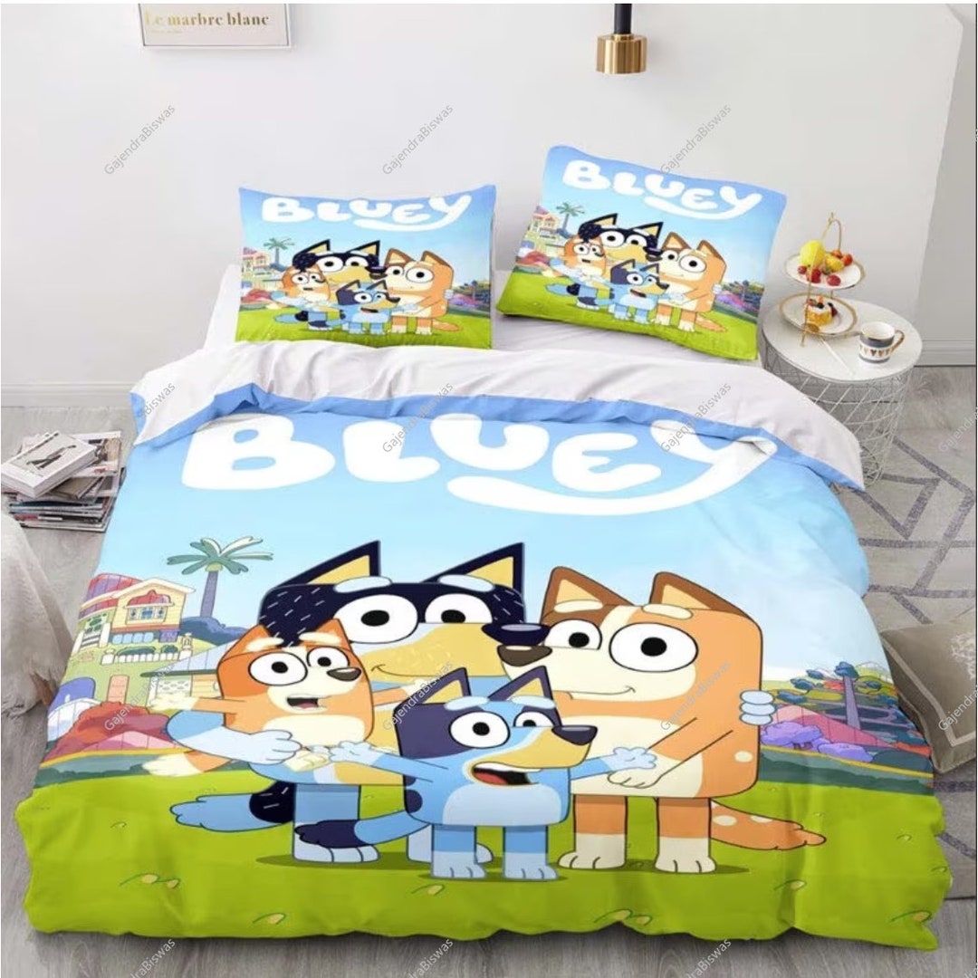 Bluey Bedding Set Bluey Family Birthday Theme Bluey and Etsy
