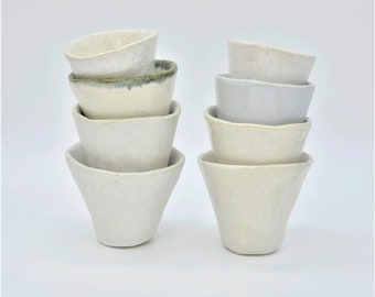 6 oz to 7 oz ( 150 ml to 200 ml) Stoneware Ceramic Tumbler, Ceramic Cup,  Americano, Cappucino, Espresso, Tea Cups, Cups, Coffee Lover Gift