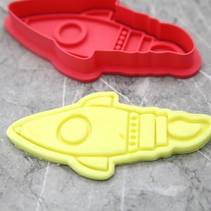 Rocket cookie cutter and stamp