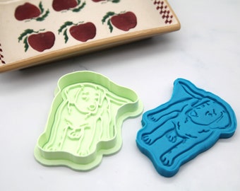 Labrador Dog Cutter and Stamp for use with Cookie Dough, Clay and other Polymers