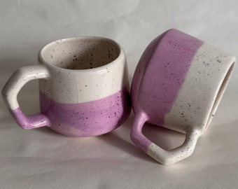 Handmade Ceramic Duo Tone 2 Pairs Of Mug Set /mug set / 2 pairs / Artisan pottery mugs
