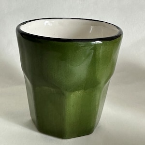 Handmade Enamel-look Ceramic Coffee Mug- Handcrafted Ceramic Mug