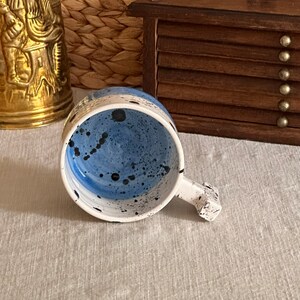 Handmade Ceramic T Handle Coffee Mug-Unique Design-Hand Painted image 4