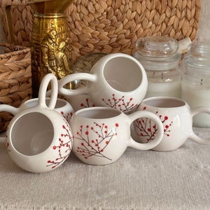 Handgefertigte Keramik Kaffeebecher / handgemachte Keramikbecher Bild 1