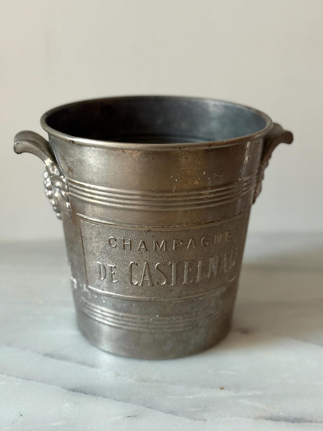 Mid-century French Champagne Bucket / Champagne De Castelnau / Vintage ...