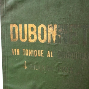 Cubierta de menú antigua original / aperitivo Dubonnet (desde 1846) / Impreso por Henon / París, 1920