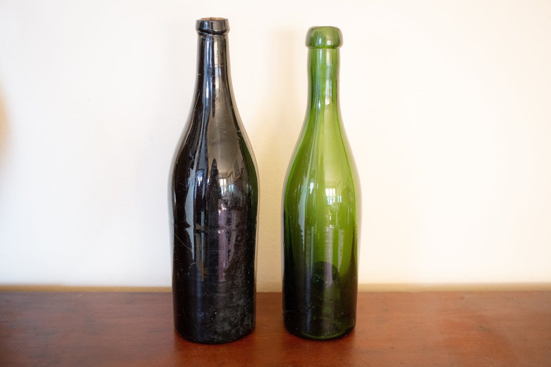 19th Century Antique French Wine Bottles Etsy