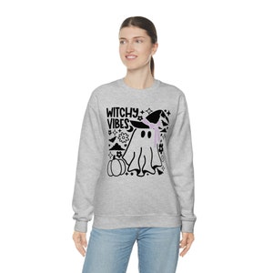 heks vibes halloween sweatshirt, halloween sweatshirt, herfst sweatshirt, halloween thema, plus size halloween sweatshirt, pompoen sweatshirt