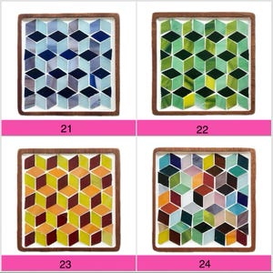 Mosaic kit diy coaster kit for adults craft kit make your own coaster arts and crafts kit for teen stained glass kit for beginner mosaic kit image 6