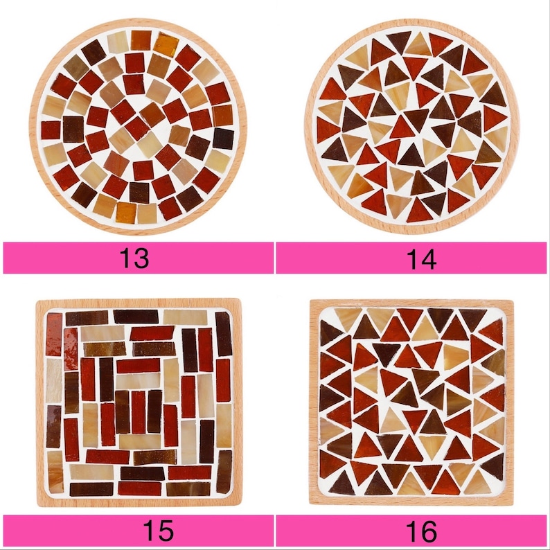 Mosaic Kit Diy Coaster Kit for Adults Craft Kit Make Your Own Coaster
