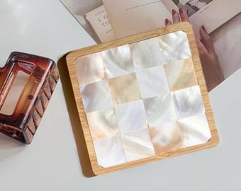 DIY Mosaic Shell Coaster Kit: Arts and Crafts Project