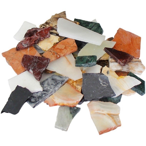 Mosaic stone pieces multiple colours shapes natural stone diy craft supplies craft kit for kids/adults marble granite tiles