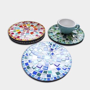 Diy craft kit for adults mosaic kit diy mosaic trivet kit home hobby wall art and craft kit for kids party make your own mosaic trivet kit zdjęcie 4