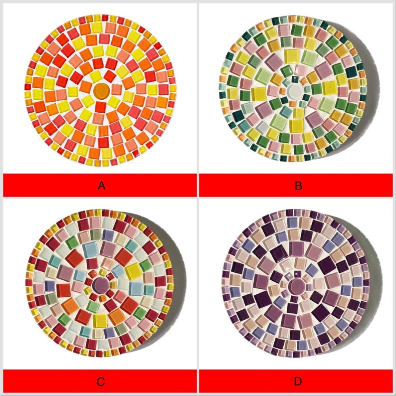 Diy craft kit for adults mosaic kit diy mosaic trivet kit home hobby wall art and craft kit for kids party make your own mosaic trivet kit zdjęcie 8