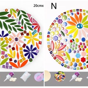 Diy craft kit for adults mosaic kit diy mosaic trivet kit home hobby wall art and craft kit for kids party make your own mosaic trivet kit zdjęcie 10