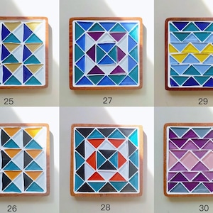 Mosaic kit diy coaster kit for adults craft kit make your own coaster arts and crafts kit for teen stained glass kit for beginner mosaic kit image 7