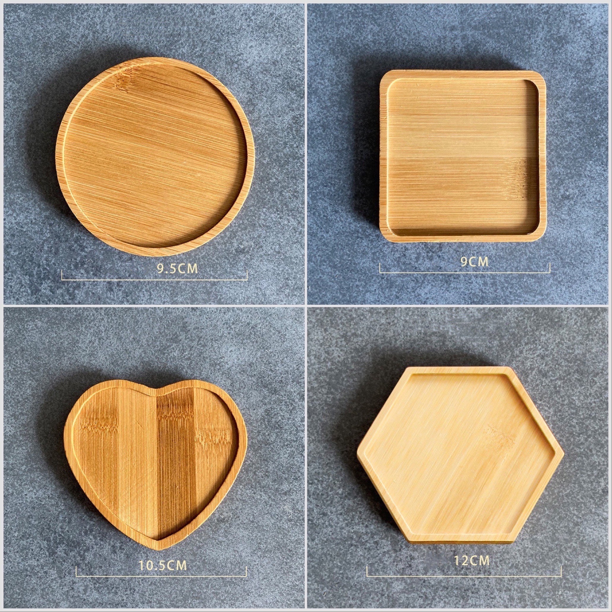 Bamboo Wood Coaster Frame Bamboo Tray Trivet Base for the Mosaic ...