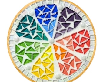 Diy craft kit for adults mosaic kit diy mosaic trivet kit home hobby craft project craft kit for kids party make your own mosaic trivet kit