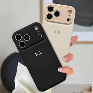 Personalized Leather Case For iPhone 17 Pro Max 16 15 Pro 14 13 Monogram Engraved Leather Phone Cover for iPhone, Gift For Her,
