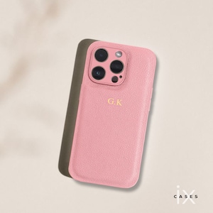 Étui en cuir personnalisé pour iPhone 15 Pro Max 14 Pro 13 12, étui en cuir gravé monogramme pour iPhone, cadeau pour elle image 8