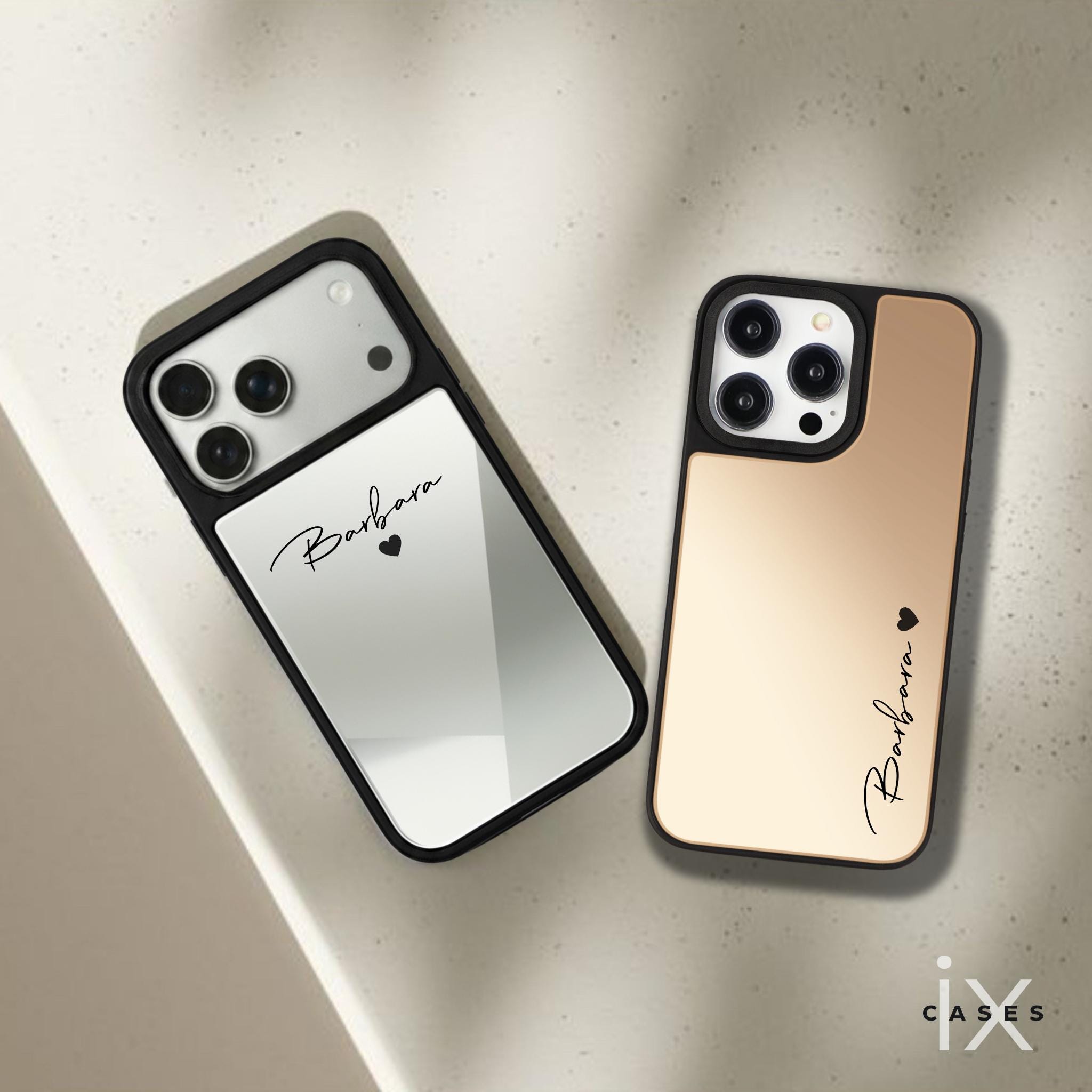 Mirror Case for iPhone 17 Pro Max 16 Pro 15 14 13 12, Custom Phone