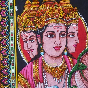 Hindu god brahma cotton wall tapestry print wall art