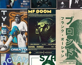 ☆Artifacts☆ Hiphop 90s Vintage poster ☆Artifacts☆ Hiphop 90s Vintage poster 105PCS Vintage Rap