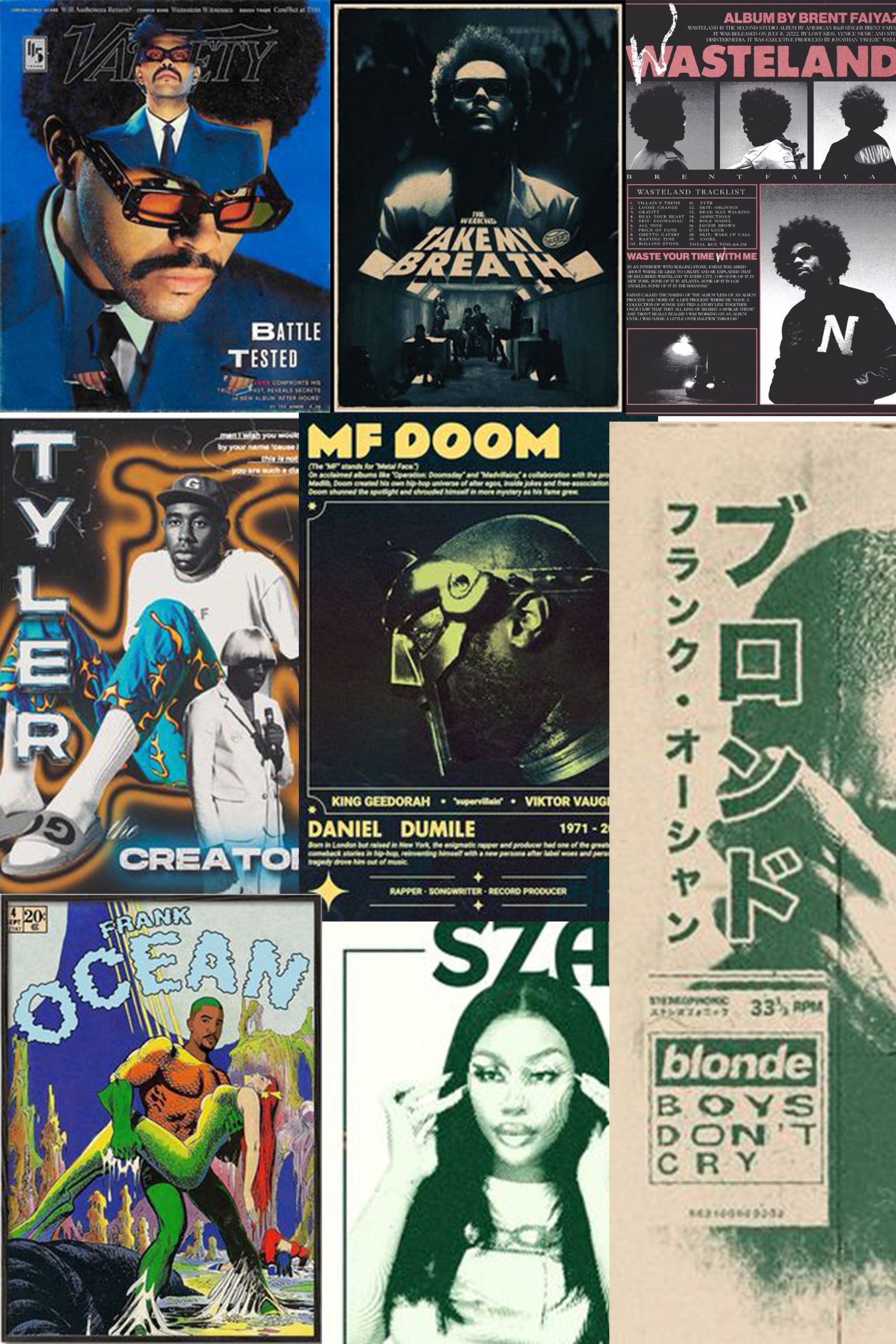 8PCS Vintage Artist Posters, Retro Rapper Posters, Classic