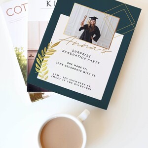 Graduation Party Invitation Template, Printable Graduation Party ...