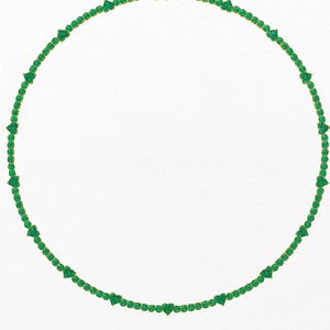 Handmade Emerald Cut Tennis Necklace: 925 Sterling Silver, 18k Gold Plated