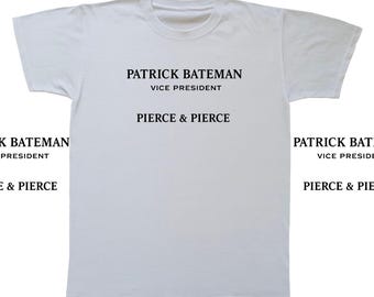 Patrick Bateman Visitenkarte T-Shirt | Patrick Bateman T-Shirt | Amerikanisches Psycho-Shirt | Paul Allen | 90er Jahre Film Tshirt | Minimalistisches Hemd