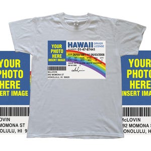Custom Superbad McLovin ID T-Shirt | Personalized Superbad Fake ID Tee | Funny Movie Costume Shirt | Custom Face Gag Gift | Movie lover gift