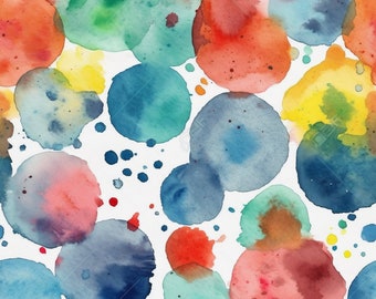 Verträumtes Aquarell Muster Digital Download