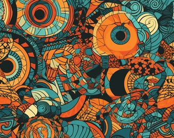 Random Fun Art Pattern 1 - Digitaler Download