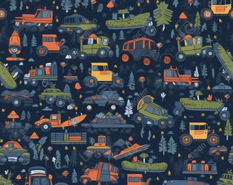 Cartoon Monster Truck Muster - Digitaler Download PNG und SVG Dateien