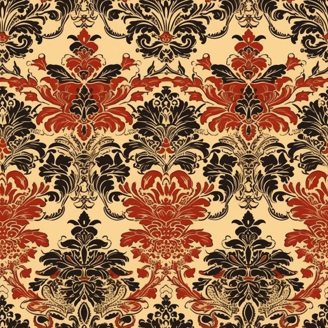 Damask Pattern Sample Damask Digital Pattern - Instant Download - Etsy